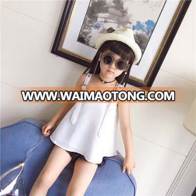 Long type puff skirt design fashionable children summer t shirts for girls